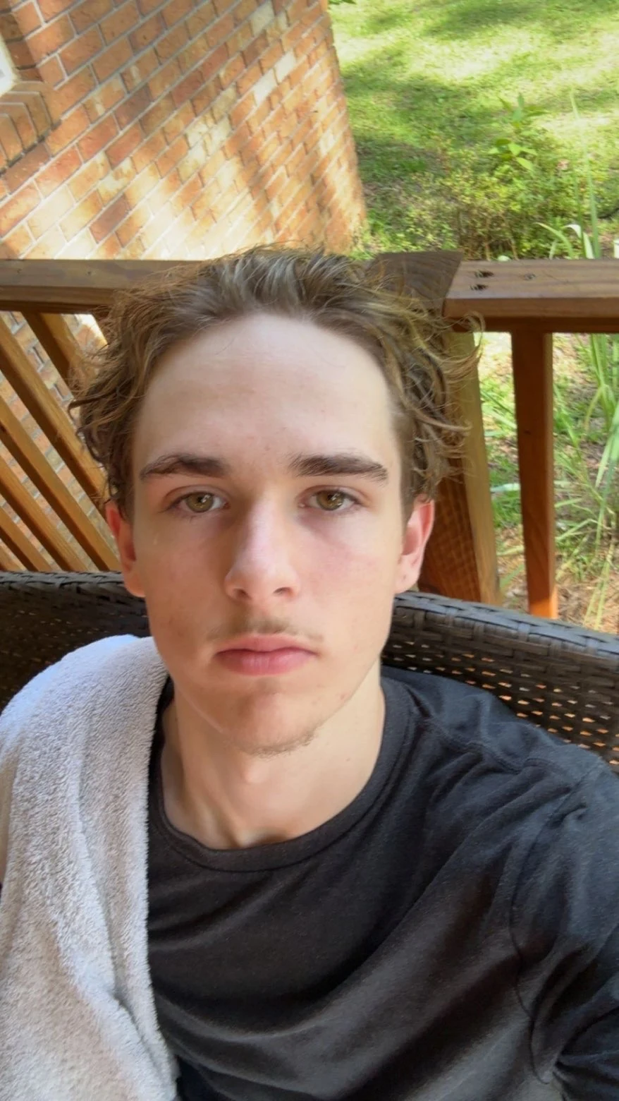 The same customer later, with clearer forehead and cheeks