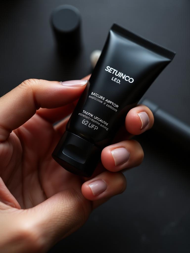 Skincare in hand